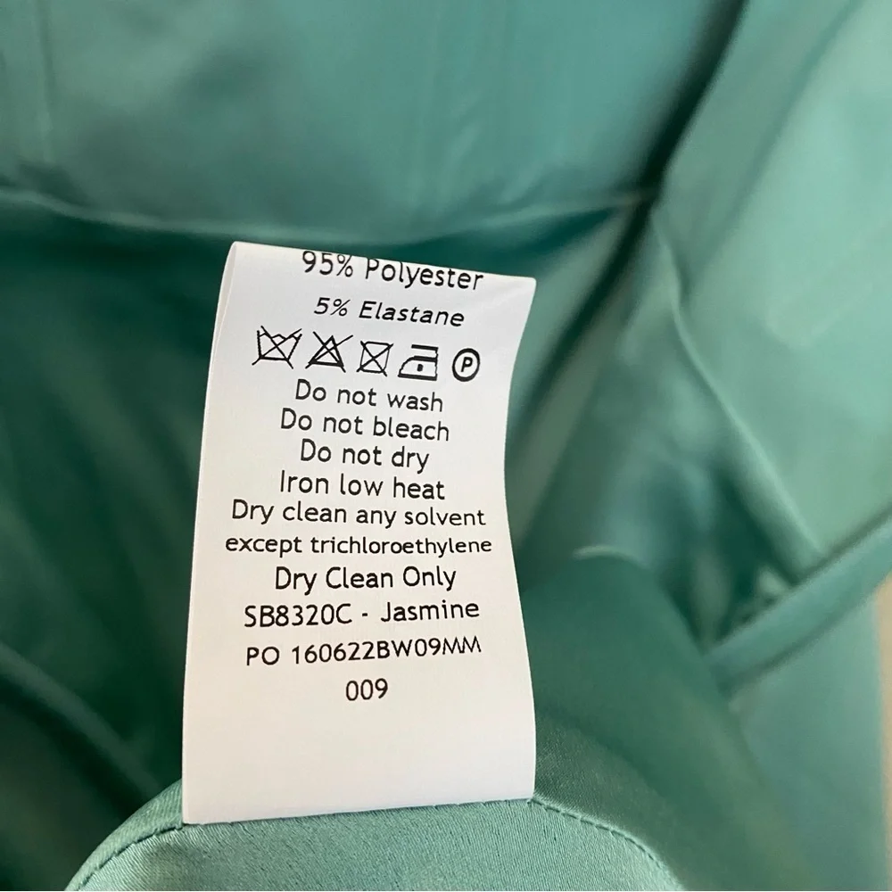 House of CB Jasmine JADE DRAPED STRAPLESS CORSET DRESS aqua teal NWOT size M - Picture 8 of 12